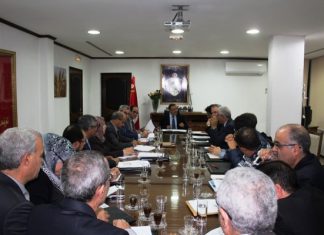 جلسة عمل مع وفد عن البنك العالمي