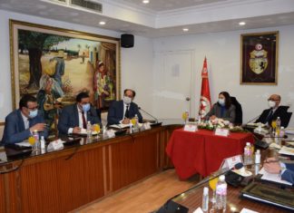 جلسة عمل مشتركة بين وزارتي الفلاحة والتّجهيز لمتابعة انجاز أشغال تحويل قناة المياه على مستوى مفترق محوّل بن دحّة