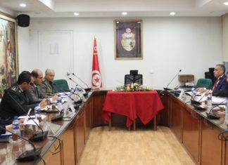 اجتماع اللجنة الوطنيّة لتنسيق ومتابعة أشغال ربط قنال جلب المياه قطر 1600 مم على مستوى مفترق بن دحّة