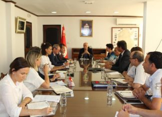 جلسة عمل فنية مع وفد عن الاتحاد الأوروبي