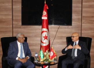 لقاء مع وزير المياه والصرف الصحي بالجمهورية الإسلامية الموريتانية