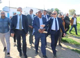 زيارة متابعة للمركب الفلاحي تيبار بباجة