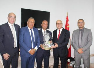 لقاء مع وفد عن شركة أوراسكوم للإنشاءات المصرية