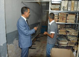 زيارة تفقد لوضعية المبنى المستغل من قبل الشركة الوطنية لتحسين وتجويد الخيل بالبطان