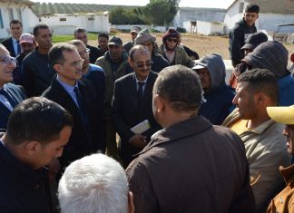 باجة: وزير الفلاحة يؤدي زيارة تفقد لمعاينة بعض المنشآت الفلاحية