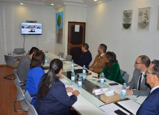 جلسة عمل عن بعد مع وفد من وزارة الزراعة والشؤون الريفية الصينية